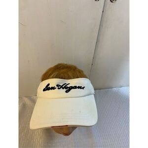 Visière Golf Ben Hogan Vintage – Blanche, Coton, Adjustable, Sweatband Noswett (neuf Sans étiquette)